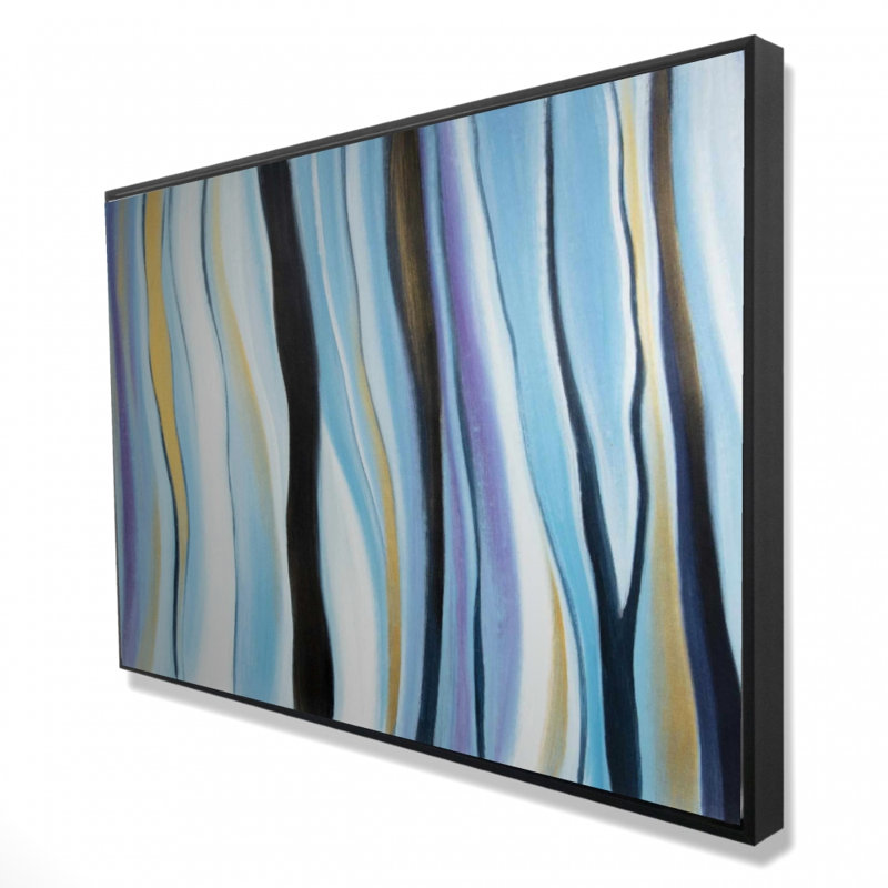 Impression d'humeur bleue sur toile