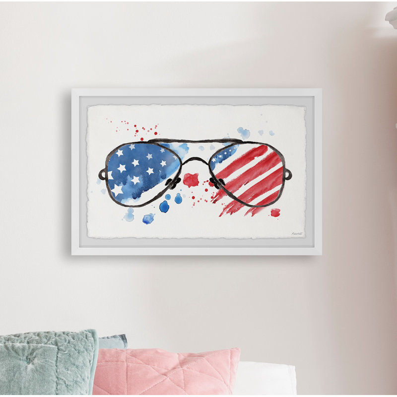 " American Sunglasses " Painting Print, 16" H x 24" W x 1.5" D