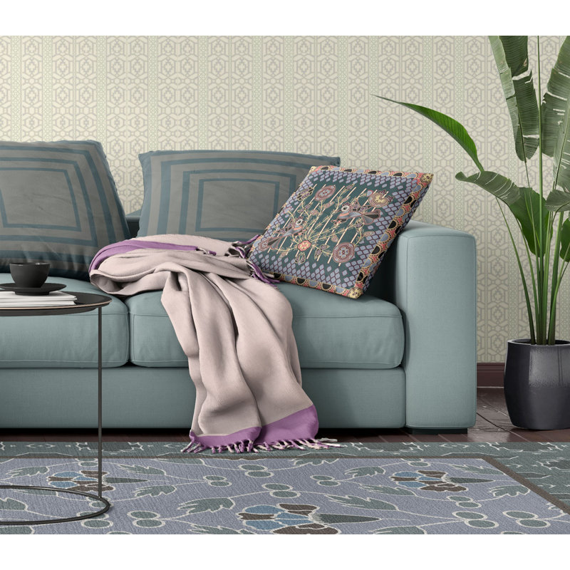 Housse et insert de coussin décoratif en polyester pour l'intérieur et l'extérieur, 18 po x 18 po