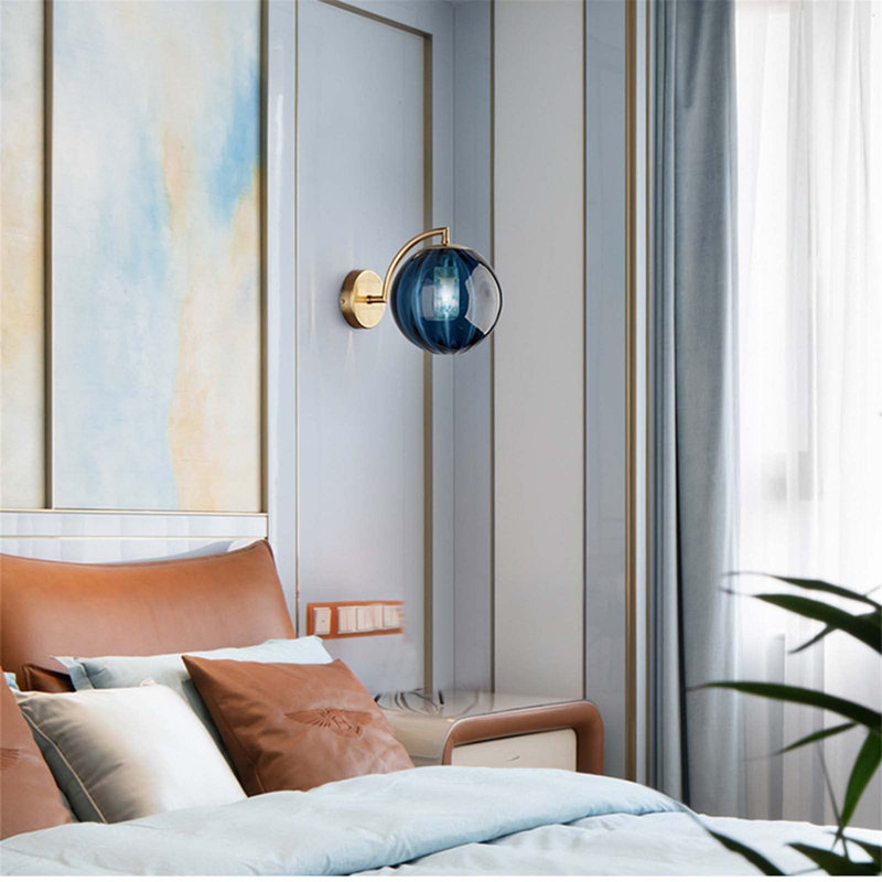 Armed Sconce, Blue