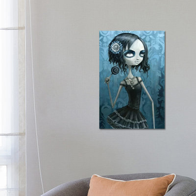 Sidney Sapphire 1 Piece Wrapped Canvas Painting