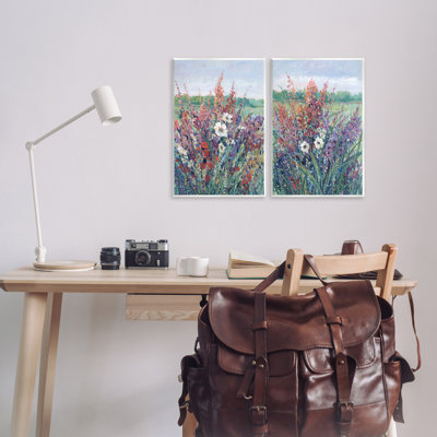 Blooming Meadow Plants 2 Piece Wall Plaque Art Set by Tim OToole