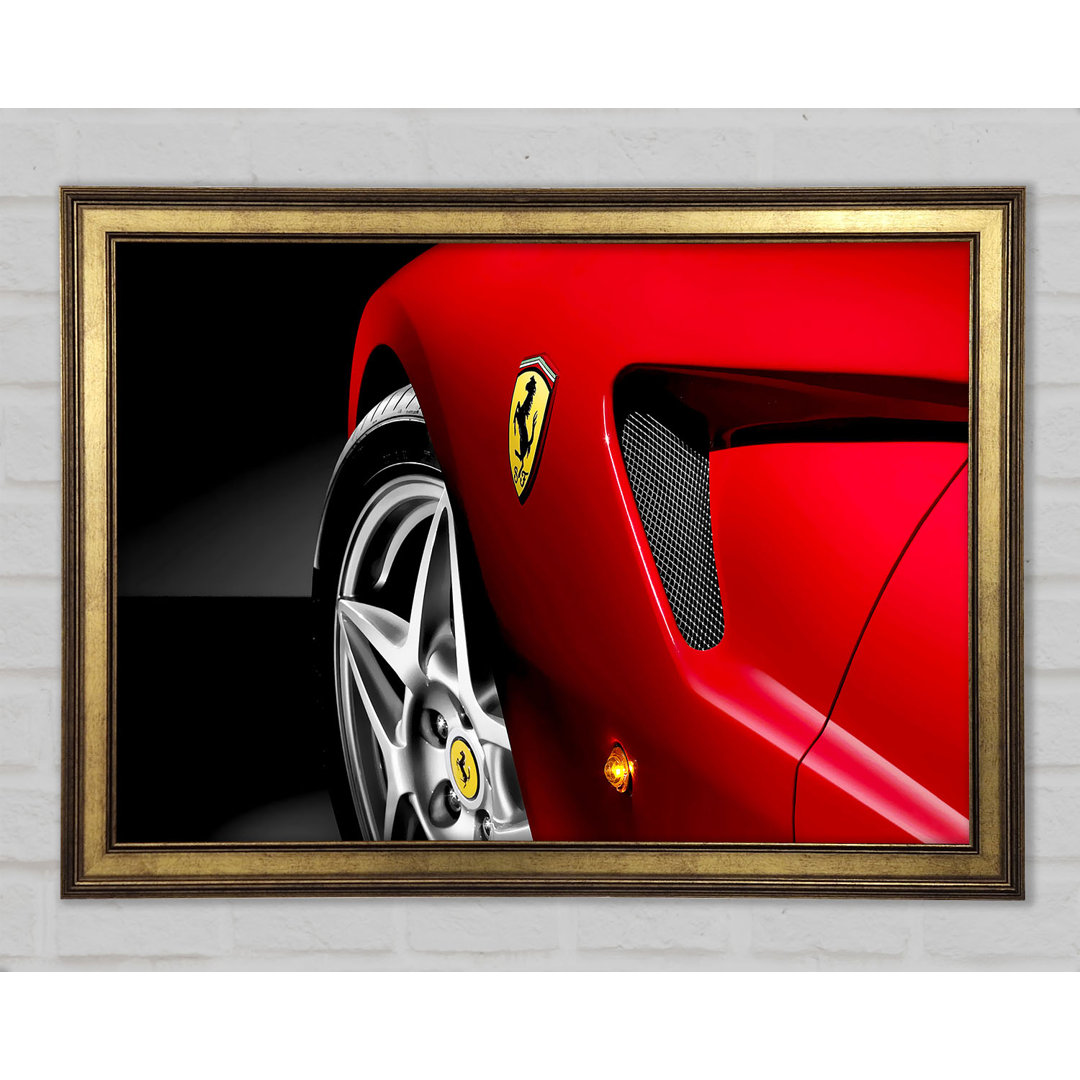 Ferrari Frontseite Rot - Druck