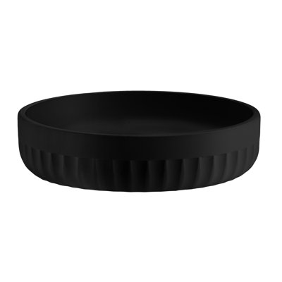 Soap & jewelry dish -POLYRESIN-ribbed 