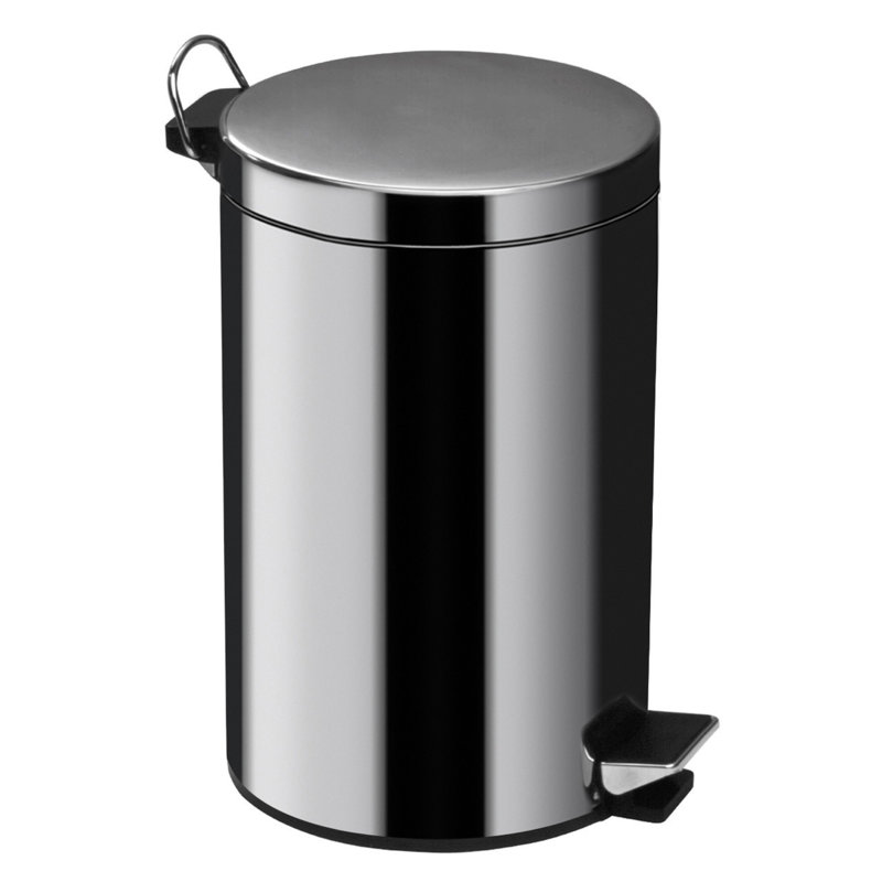 Steel Step On and Odour Seal Kitchen Rubbish Bin - 1.32 L