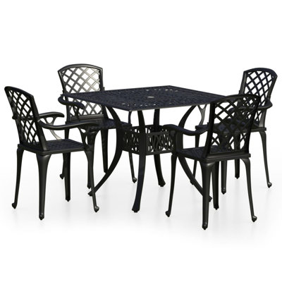 Bartonsville 4 - Person Patio Dining Set Square Table