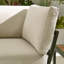 Capriss 6 Seater Metal Corner Garden Sofa, Bench/Footstool & Side Table With Cushions - Modern Design