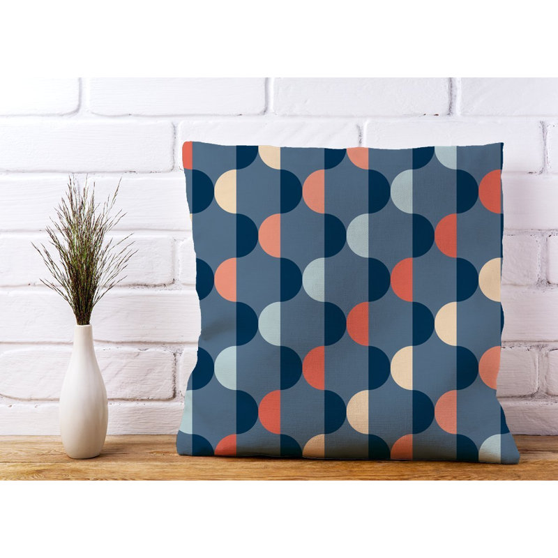 Lynette Geometric Square Cushion