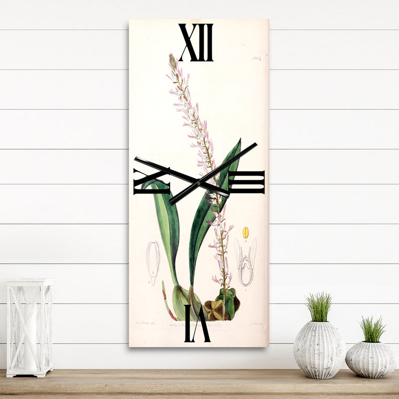 Vintage London Plants V - Horloge murale traditionnelle, Petit