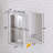 25"H x 13"W x 4"D Double-Layer Recessed Shower Niche, No Tile Needed,Brushed Nickel-104935790