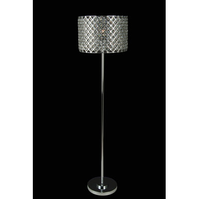Lampe sur pied en cristal 1 lumière Transitional
