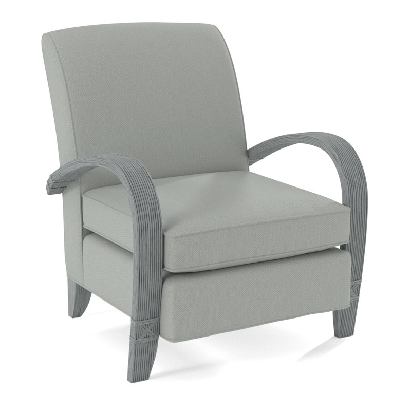 Vero Armchair, Gray Sugar Performance; 0863-84, Nickel