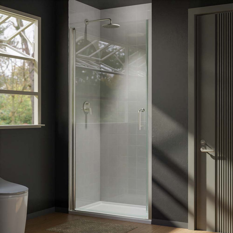 Porte de douche semi-sans cadre l 36 po x H 72 po