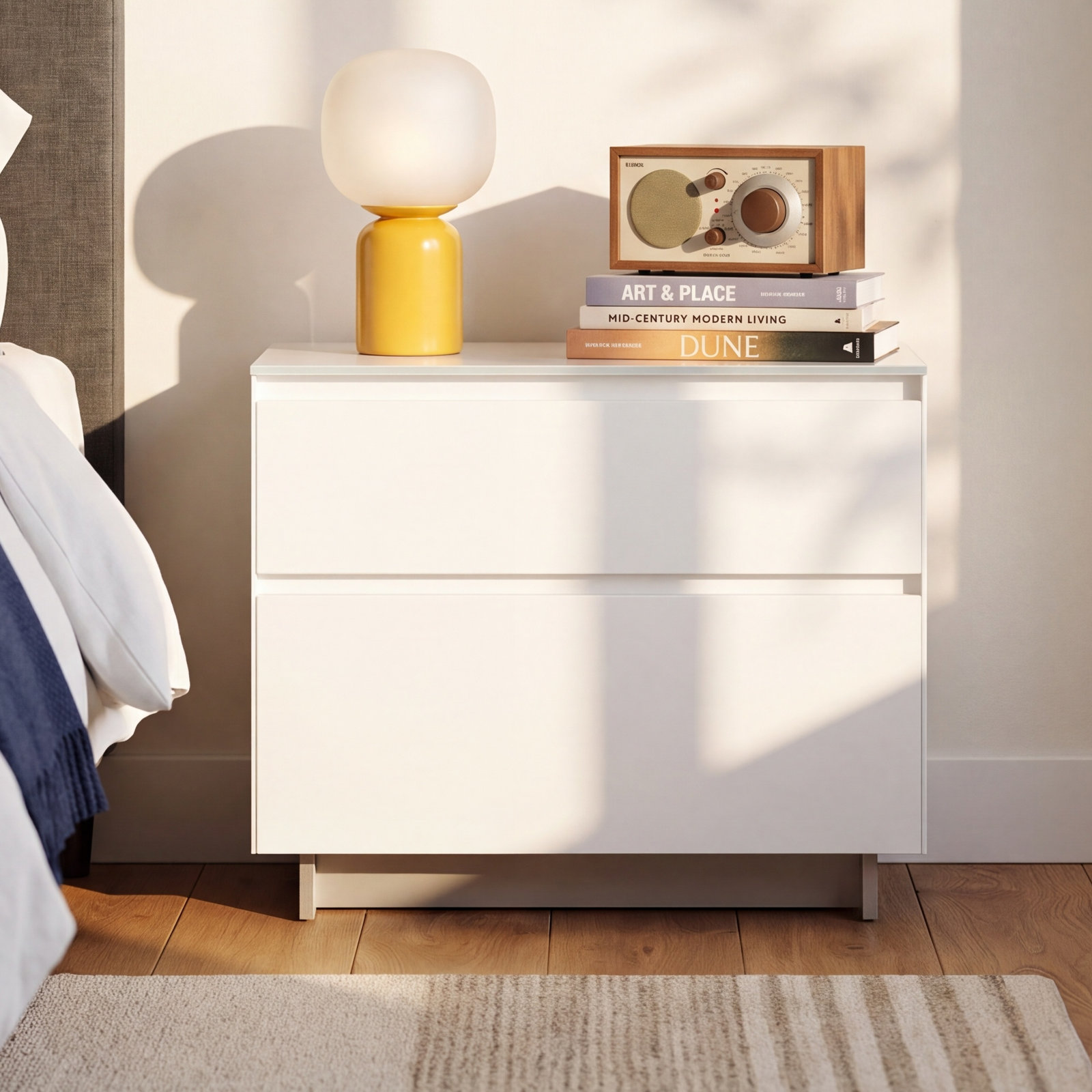 Venova Nightstand, White