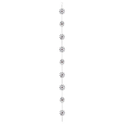 Litwin Handcrafted Metal Decorative Hanging Outdoor Downspout Water Diverter Rain Chain