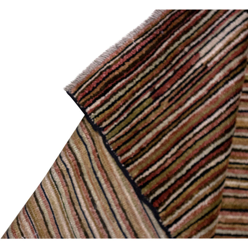 Hand Knotted Wool Area Rug in Multi