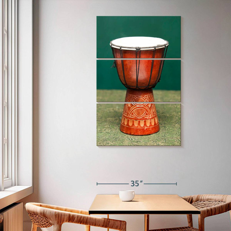 Abarca Tribal Drum, 65" H x 42" W