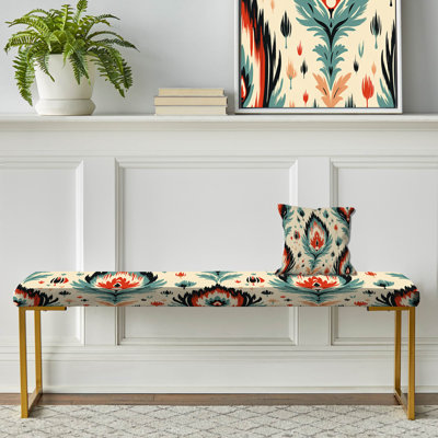 Banc orange et beige Ikat Heritage - Ikat