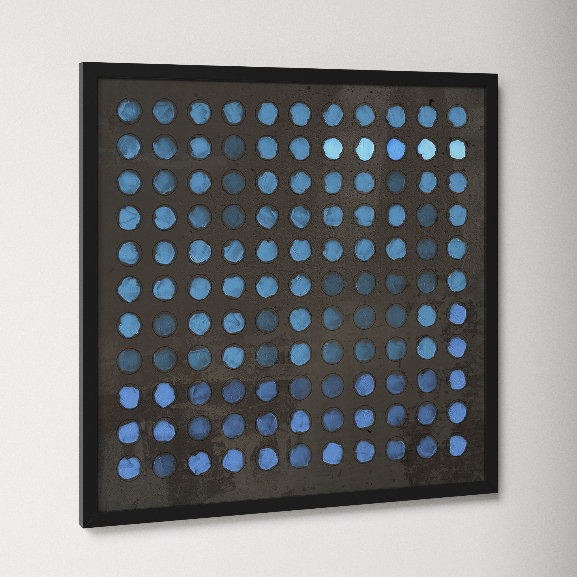 Squared Circles 5 by Jacques Pilon, Black, 30" H x 30" W x 1.25" D