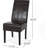 Tujie Upholstered Leather Solid Wood Dining Chair 
