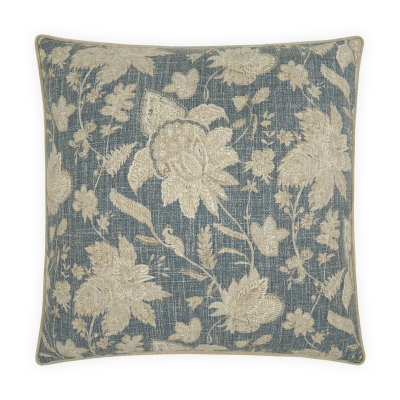 Graceland Square Pillow Cover & Insert, Square 20", Indigo