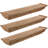 Runge 3 Piece Fir Solid Wood Floating Shelf-134658997