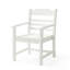 2 chaises de patio avec accoudoirs, fabriquées avec des hanches, grain de bois imitation blanc pur, 2 pièces de confort extérieur, hanches, option confortable
