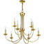 Lustre style chandelier 9 lumières Arunvir-391015182