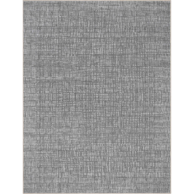 Nuzzo Nightscape Modern Geometric Flat-Weave Gray Area Rug, Rectangle 5'3" x 7'3"
