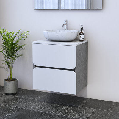 Meuble-lavabo simple 23,6 po avec dessus Kaydin
