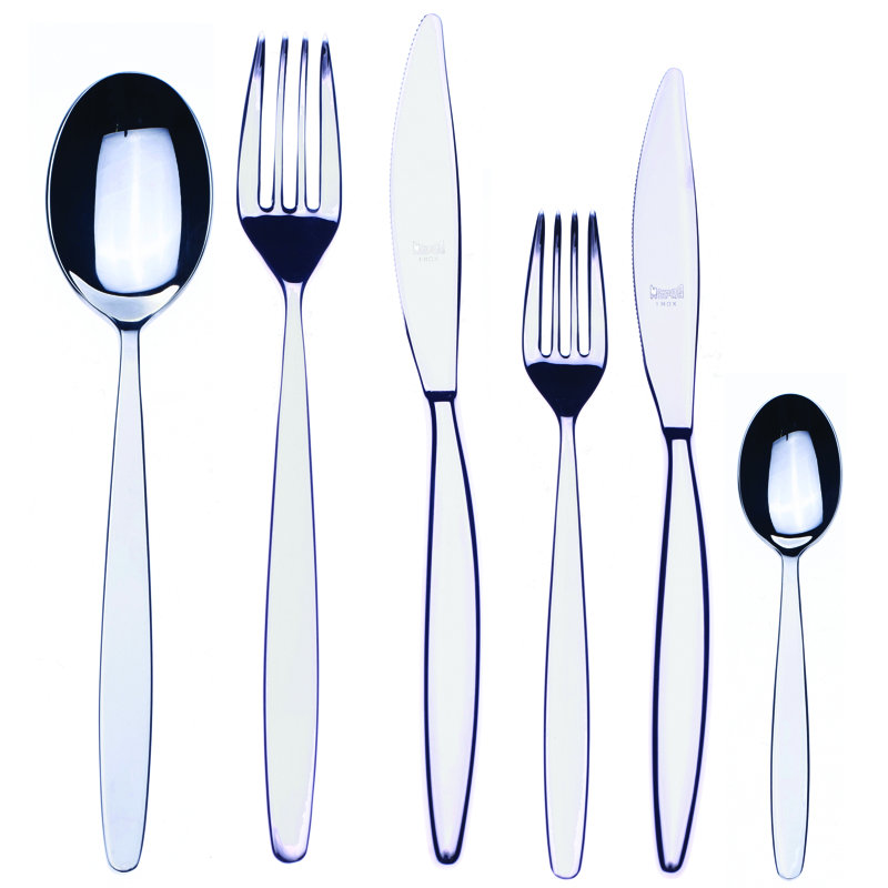 Immagina 36 - Piece Stainless Steel Flatware Set - Service for 6