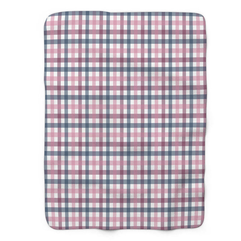 Couverture en sherpa rose 1 pièce, L 60 po x L 80 po