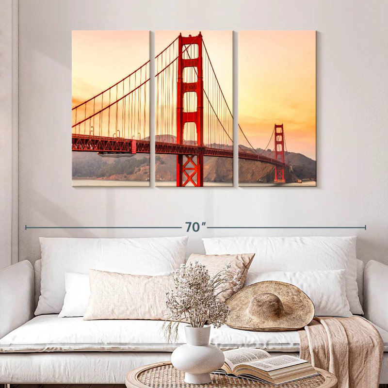 Lilie Golden Gate Bridge Structure, 32" H x 50" W