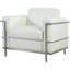 Fauteuil de direction en similicuir Executive, fauteuil de salon rembourré en métal chromé-1400333596