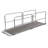 Vestil Manufacturing AWR-38-12A-HR 144 x 38 in. Aluminium Walk Ramp with Handrail Overlap