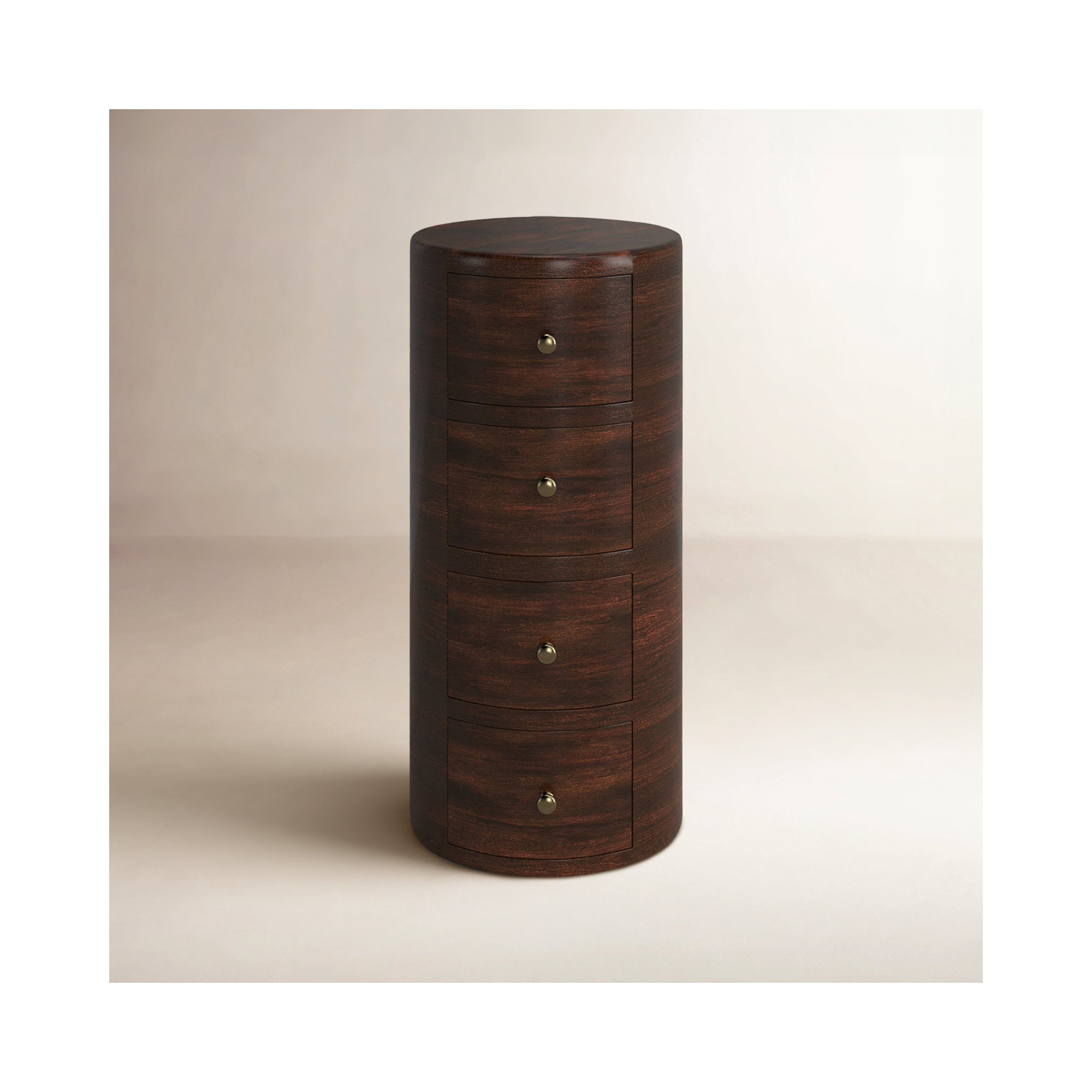 Atlantic 4 - Drawer Nightstand, Brown
