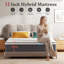 Medium Comfort Hybrid Memory Foam Pocket Sprung Mattress In A Box-124577583-134452840