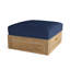 Copacabana Teak Ottoman with Cushion