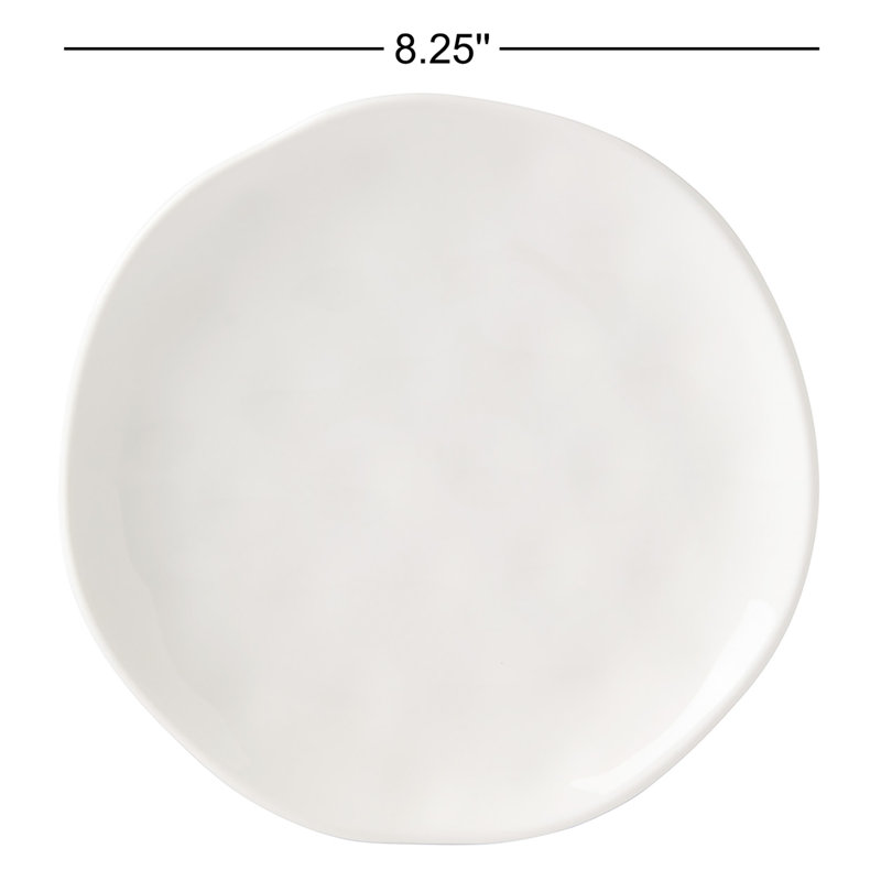 Bay Colors 4Pc Accent Plates, White