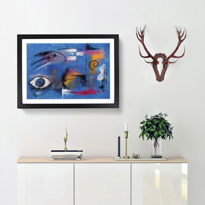 Abstract Vol.207 by S.Johnson - Framed Print, Black Framed, 24cm H x 33cm W x 2cm D