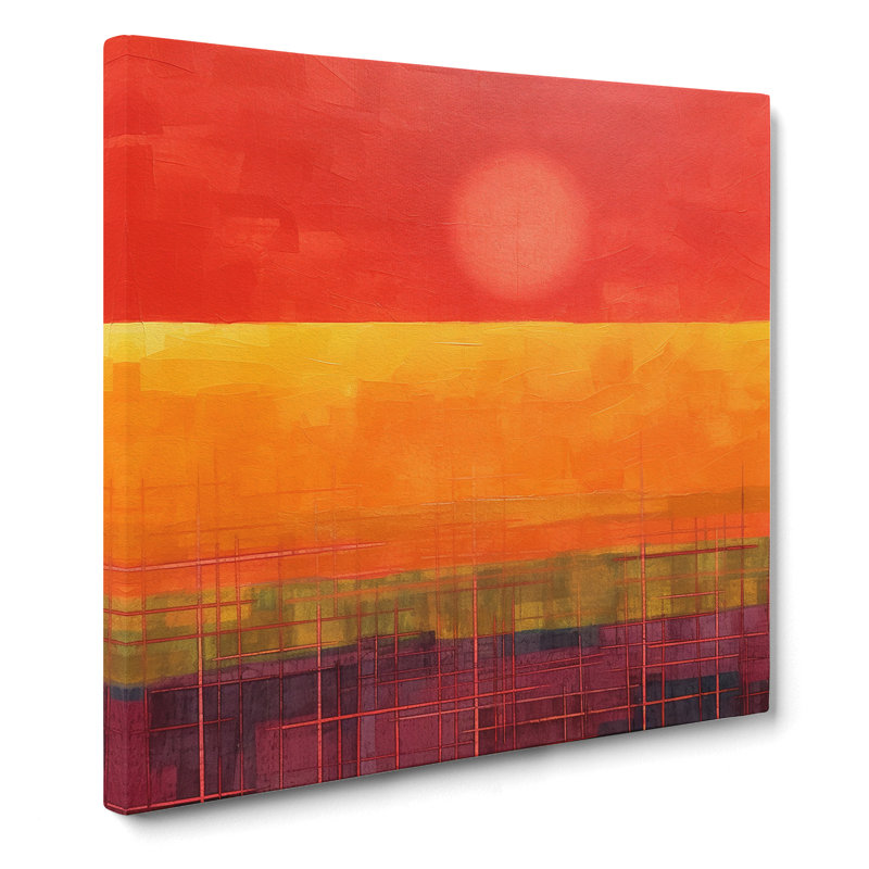 Japanese Sunset Color Field Painting No.3 - No Frame Print