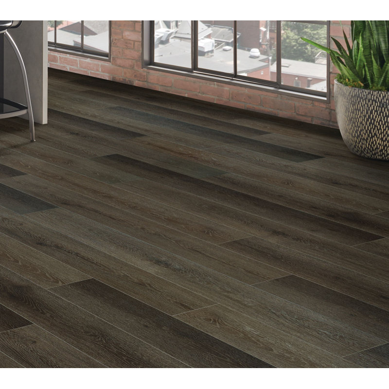 Lutea™ Zen 5mm Thick 7.1'' W x 60'' L Vinyl Plank, Harbor Brown