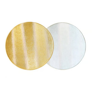 Napperons texturés métalliques réversibles (Ensemble de 4)