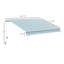 Auvent de patio rétractable avec manivelle manuelle, store extérieur-112161280-112161310