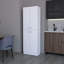 Garde-manger blanc, 4 portes, tablettes cachées