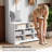 Farmhouse Hall Tree 31.5'' Wide with Bench & Shoe Storage