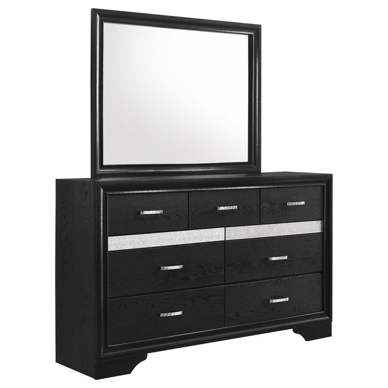 Commode à 7 tiroirs avec miroir Annie