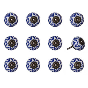 Hand Painted 1.5" Diameter Mushroom Knob Multipack (Set of 12)