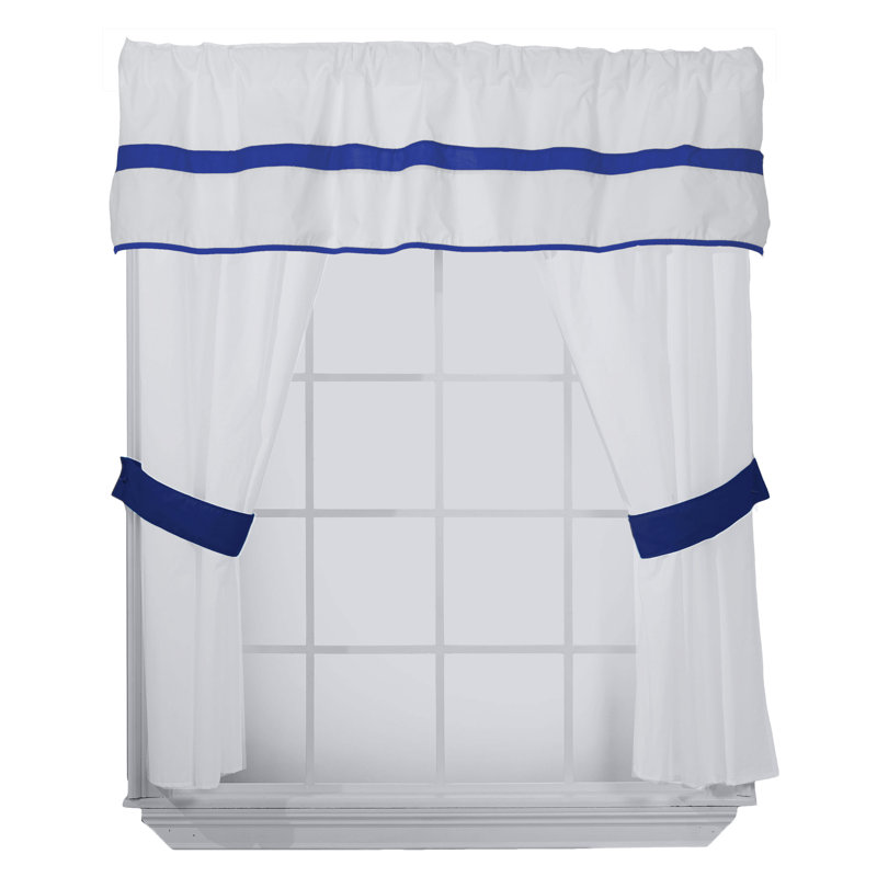 Cotton Blend Curtain/Drape, Royal Blue