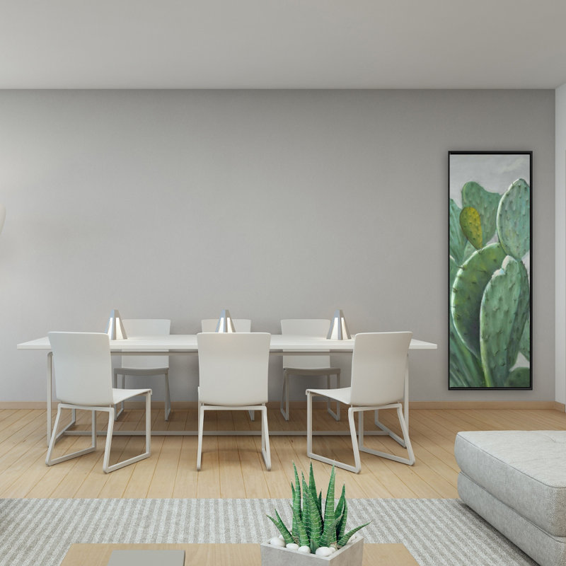 " Paddle Cactus ", 48" H x 16" W